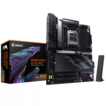 Mātesplate GIGABYTE B850 AORUS ELITE WIFI7 — AMD B850, Socket AM5, ATX, DDR5, 4x DIMM, 256GB, Wi‑Fi 7, 2.5Gb LAN