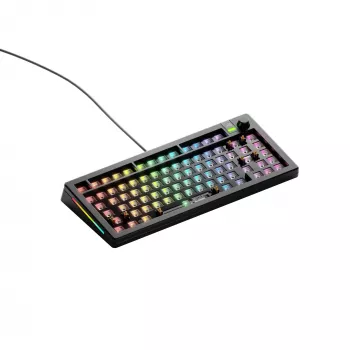 Mehāniskā tastatūra GLORIOUS GMMK 3 75% Barebones Vadu USB RGB Melna