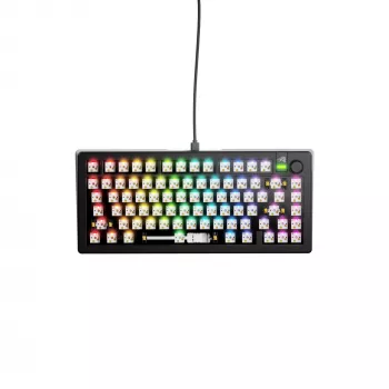 Mehāniskā tastatūra GLORIOUS GMMK 3 75% Barebones Vadu USB RGB Melna