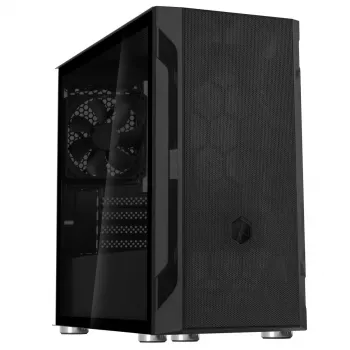 PC korpuss Silverstone FARA H1M Micro Tower Melns