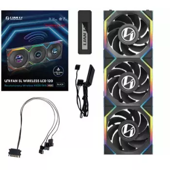 Lian Li UNI FAN SL Wireless LCD 120 Reverse Blade ventilators
