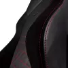 Spēļu krēsls noblechairs Hero PU Āda — Ar gaisa pildījumu sēdeklis, polsterēta atzveltne, melns sēdeklis, 137 cm augstums, 150 kg ietilpība