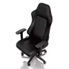Spēļu krēsls noblechairs Hero PU Āda — Ar gaisa pildījumu sēdeklis, polsterēta atzveltne, melns sēdeklis, 137 cm augstums, 150 kg ietilpība