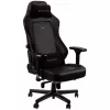 Spēļu krēsls noblechairs Hero PU Āda — Ar gaisa pildījumu sēdeklis, polsterēta atzveltne, melns sēdeklis, 137 cm augstums, 150 kg ietilpība