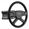 MOZA Racing TSW Truck Wheel stūre, 400mm, PC, vadu un bezvadu, melna, alumīnijs, mikrošķiedras āda, polimērs