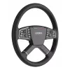 MOZA Racing TSW Truck Wheel stūre, 400mm, PC, vadu un bezvadu, melna, alumīnijs, mikrošķiedras āda, polimērs