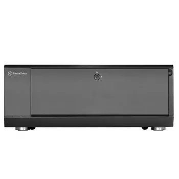 Korpuss SilverStone GD10 HTPC Melns