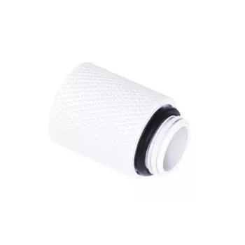 Šļūtenes savienotājs Alphacool 17568 Balts 1/4 collu vītne 20 mm dziļums