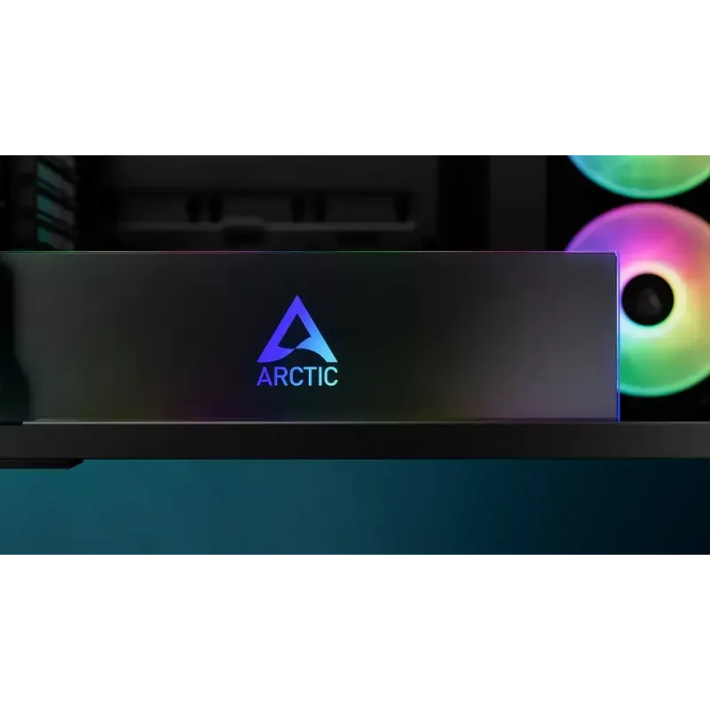 ARCTIC Xtender VG (Melns) Premium E-ATX datora korpuss ar vertikālu GPU montāžu