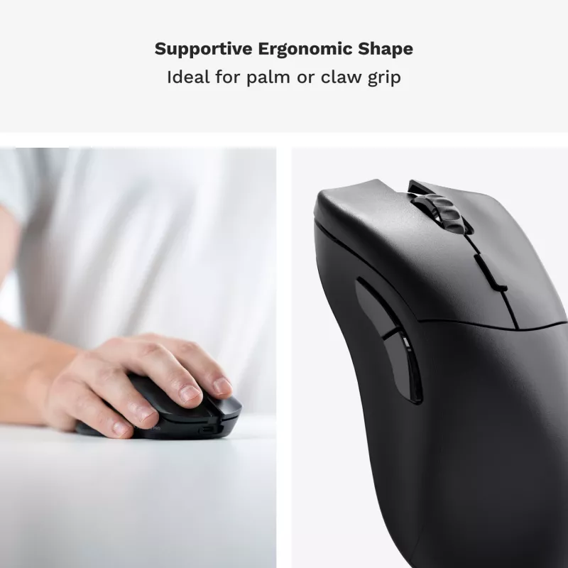 Glorious Gaming Glorious Model D 2 PRO Bezvadu pele - 1K Polling - Melna