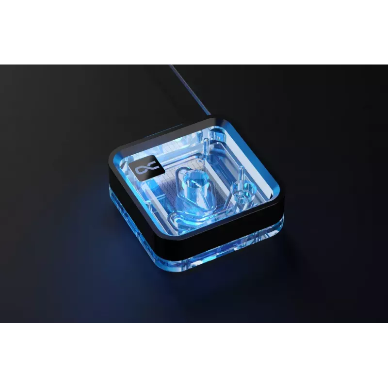 Ūdens bloks Alphacool Core 1 LT Aurora Akrils Varš Niķelis Melns Caurspīdīgs