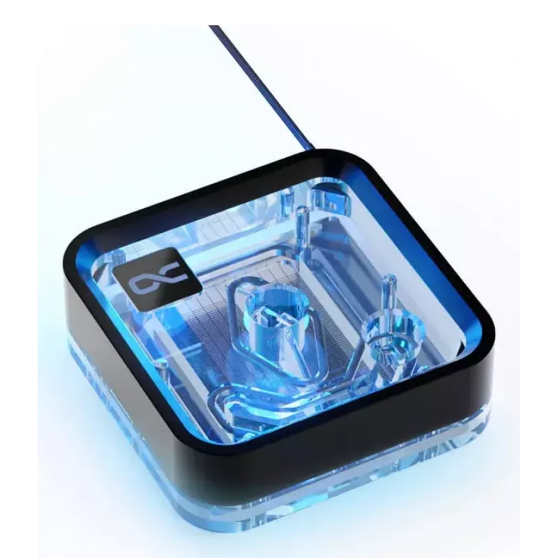 Ūdens bloks Alphacool Core 1 LT Aurora Akrils Varš Niķelis Melns Caurspīdīgs