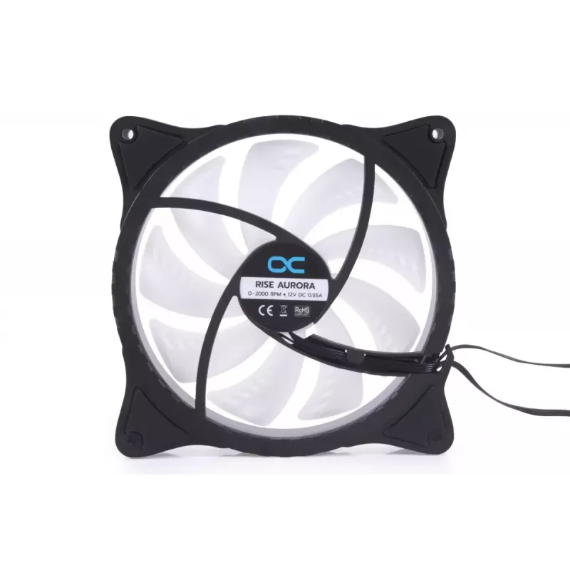 Alphacool Rise Aurora 14 cm ventilators, melns, 2000 RPM, 154,1 m³/h