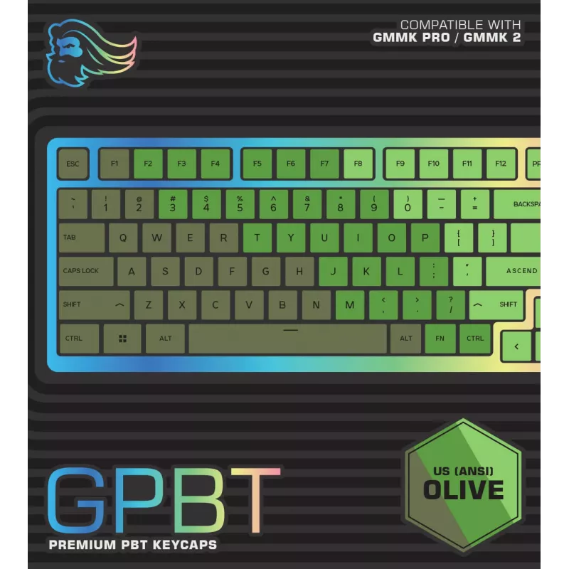 Glorious Gaming GPBT taustiņu vāciņi
