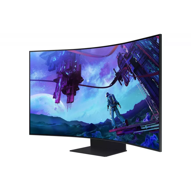 Samsung G97NC monitors 139.7 cm (55 collas) 3840 x 2160 pikseļi 4K Ultra HD LED Melns