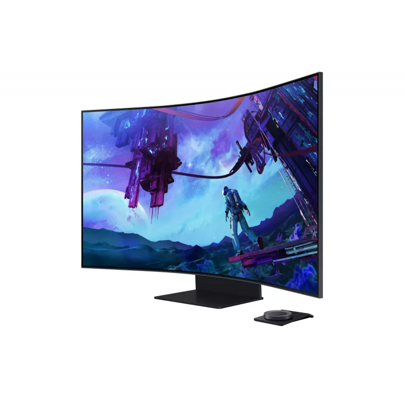Samsung G97NC monitors 139.7 cm (55 collas) 3840 x 2160 pikseļi 4K Ultra HD LED Melns