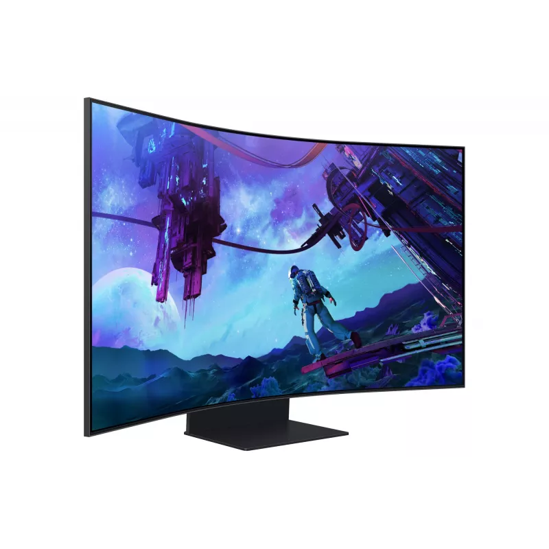Samsung G97NC monitors 139.7 cm (55 collas) 3840 x 2160 pikseļi 4K Ultra HD LED Melns