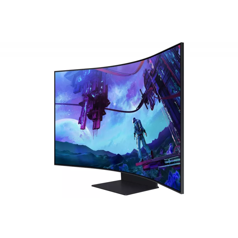 Samsung G97NC monitors 139.7 cm (55 collas) 3840 x 2160 pikseļi 4K Ultra HD LED Melns