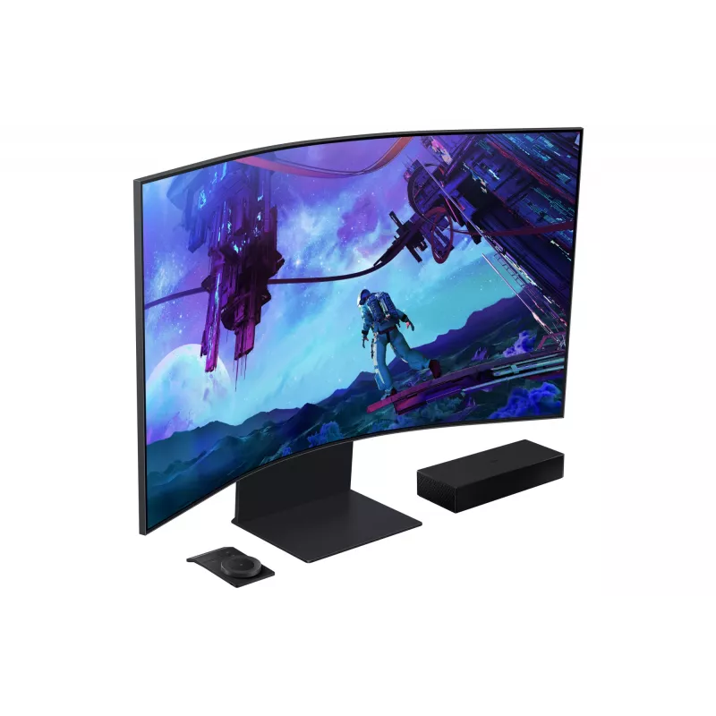 Samsung G97NC monitors 139.7 cm (55 collas) 3840 x 2160 pikseļi 4K Ultra HD LED Melns