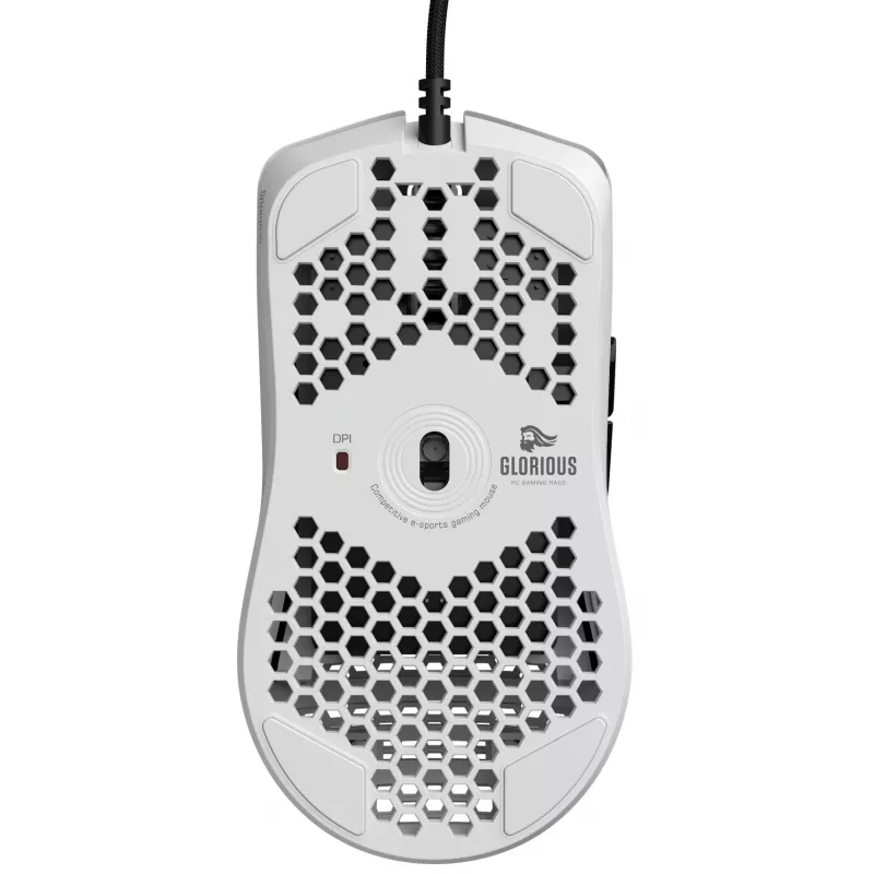 Glorious Gaming Glorious Model O- Pele Regular (Balta), Labā roka, Optiskā, USB Type-A, 3200 DPI, Balta