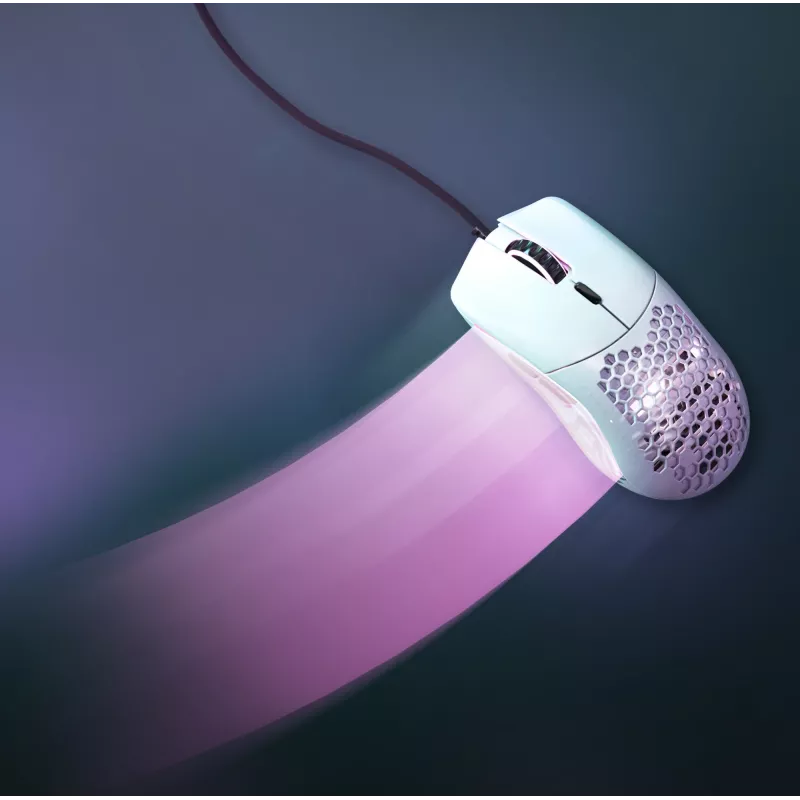 Glorious Gaming Glorious Model O- Pele Regular (Balta), Labā roka, Optiskā, USB Type-A, 3200 DPI, Balta