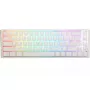 Ducky One 3 Classic Pure White SF tastatūra spēlēm USB mehāniska 67 taustiņi RGB