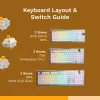 Mehāniskās tastatūras slēdži GLORIOUS Glorious Panda Tactile – 36 gab., polikarbonāts, caurspīdīgi dzeltens