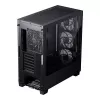 PC korpuss PHANTEKS XT Pro Ultra Midi Tower Melns — ATX/EATX, Rūdīts stikls, 2x3.5 collas + 5x2.5 collas, USB-C