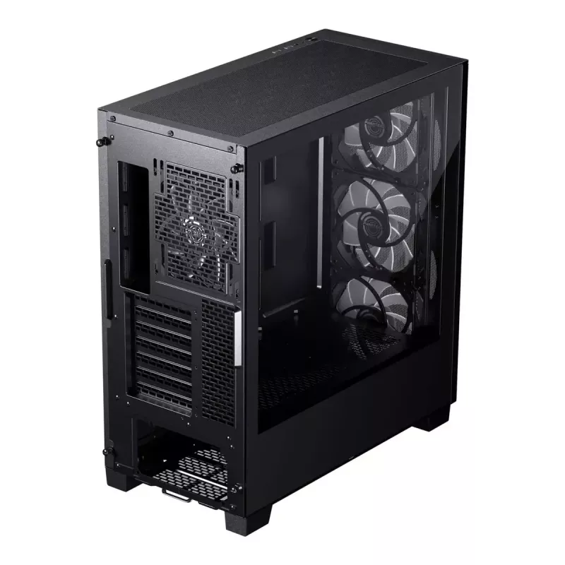 PC korpuss PHANTEKS XT Pro Ultra Midi Tower Melns — ATX/EATX, Rūdīts stikls, 2x3.5 collas + 5x2.5 collas, USB-C