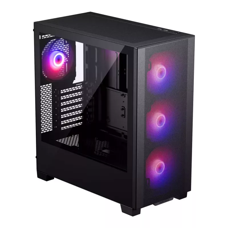 PC korpuss PHANTEKS XT Pro Ultra Midi Tower Melns — ATX/EATX, Rūdīts stikls, 2x3.5 collas + 5x2.5 collas, USB-C
