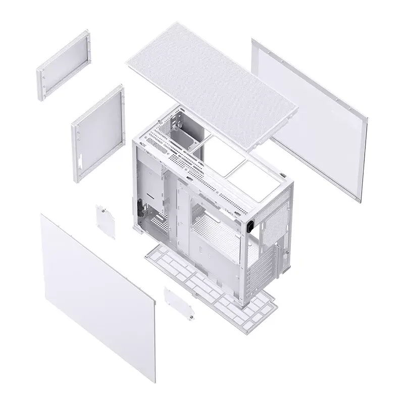 PC korpuss Jonsbo D41 MESH Midi Tower Balts