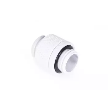 Alphacool 17489 savienotājs šļūtenei, misiņš, balts, 22mm dziļums, 1,8cm diametrs