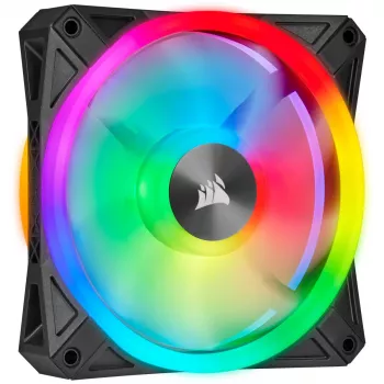 CORSAIR iCUE QL140 RGB 140mm PWM ventilatoru komplekts ar Lighting Node CORE