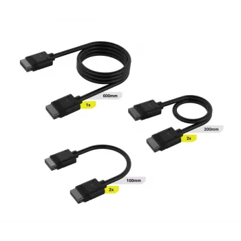 CORSAIR iCUE LINK kabeļu komplekts ar taisniem savienotājiem