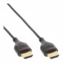 InLine High Speed HDMI kabelis ar Ethernet, AM/AM, super plāns, melns/zelta, 1,8m
