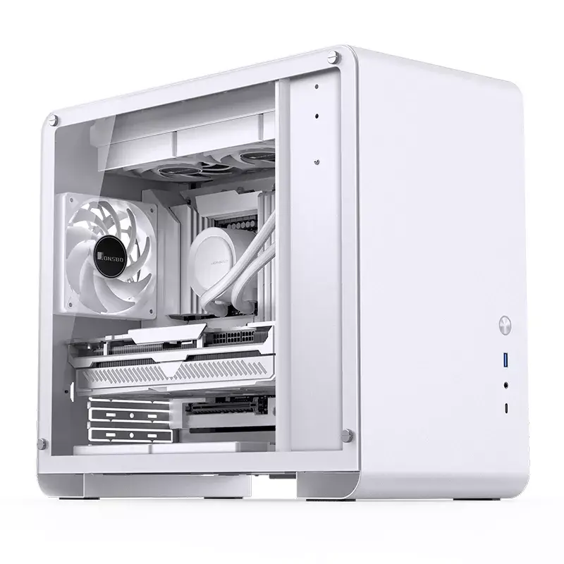 Korpuss Jonsbo U4 MINI WHITE Mini Tower Balts