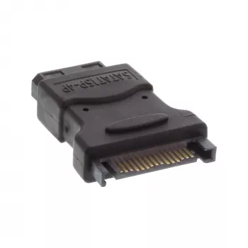 InLine SATA barošanas adapteris 1x Molex 4 kontaktu vīrišķais / 15 kontaktu SATA sievišķais