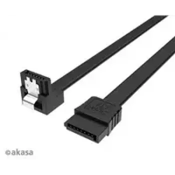 Akasa Proslim iekšējais SATA datu kabelis ar 90° savienotāju, 100 cm