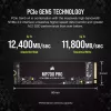 Corsair MP700 PRO M.2 4 TB PCIe 5.0 NVMe SSD 12400 MB/s lasīšana 11800 MB/s rakstīšana