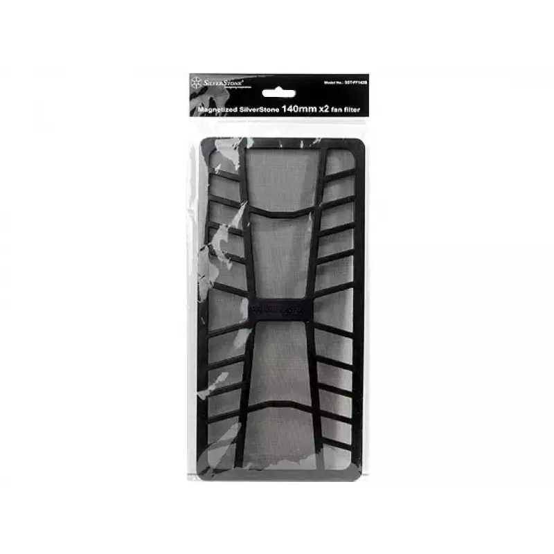 Filtrs SILVERSTONE FF142 — 320×155×5 mm, melns, modelis SSTFF142B