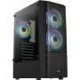 PC korpuss Aerocool Quantum Mesh Midi Tower Melns