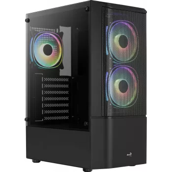 PC korpuss Aerocool Quantum Mesh Midi Tower Melns