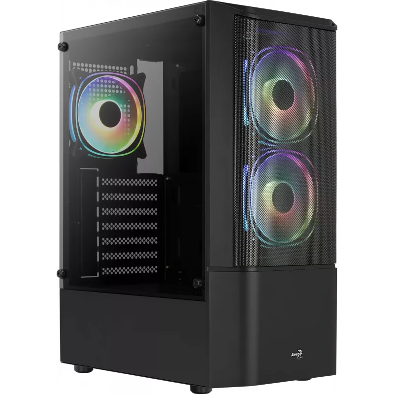 PC korpuss Aerocool Quantum Mesh Midi Tower Melns