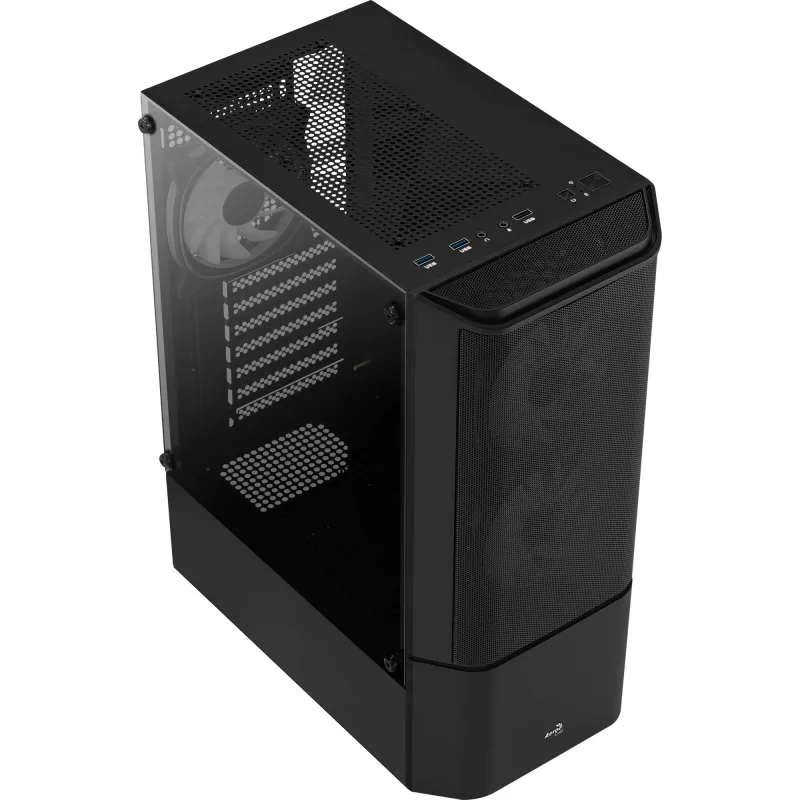 PC korpuss Aerocool Quantum Mesh Midi Tower Melns
