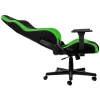 Spēļu krēsls Nitro Concepts S300 — auduma sēdeklis, regulējams augstums 128–140 cm, atzveltnes platums 56 cm, melns/zaļš