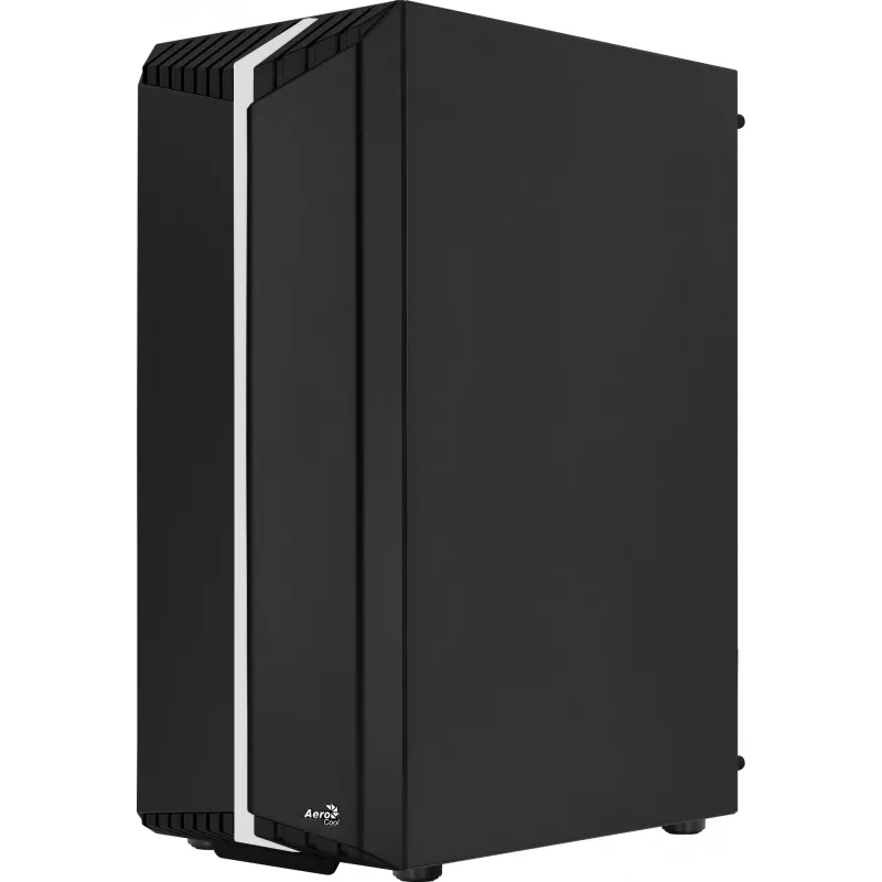 Aerocool Bionic V2 (PGS Bionic-G-BK-v2) Midi Tower datora korpuss, ATX, RGB, rūdīts stikls, melns