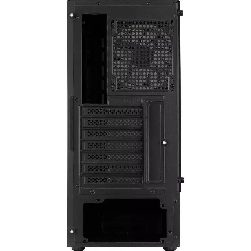 Aerocool Bionic V2 (PGS Bionic-G-BK-v2) Midi Tower datora korpuss, ATX, RGB, rūdīts stikls, melns