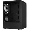 Aerocool Bionic V2 (PGS Bionic-G-BK-v2) Midi Tower datora korpuss, ATX, RGB, rūdīts stikls, melns