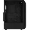 Aerocool Bionic V2 (PGS Bionic-G-BK-v2) Midi Tower datora korpuss, ATX, RGB, rūdīts stikls, melns
