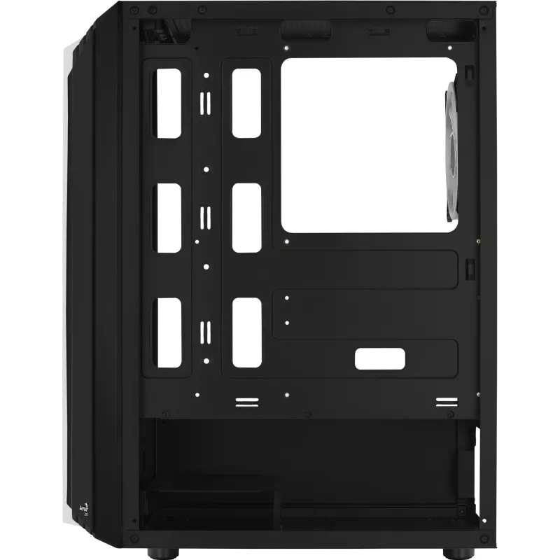Aerocool Bionic V2 (PGS Bionic-G-BK-v2) Midi Tower datora korpuss, ATX, RGB, rūdīts stikls, melns